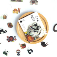 44pcs travel in China design hometown of panda style sticker as Gift Tag Christmas gift Decoration scrapbooking DIY Sticker