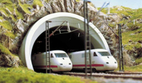 Mini 現貨 Busch 7021 HO規 ICE-Portal Double track 複線隧道口