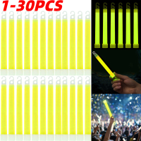 6นิ้ว LED Glow Sticks จำนวนมากพร้อมตะขอ Bright Fluorescence Neon Light Cheer Tube สร้อยข้อมือของเล่น Xmas วันเกิดงานแต่งงาน Supply