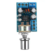New TDA2822 TDA2822M Mini 2.0 Channel 2x1W Stereo Audio Power Amplifier Board DC 5V 12V CAR Volume Control Potentiometer Module