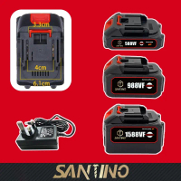 SANTINO 988VF 1588VF Bateri Lithium Bateri Pengganti untuk alat tanpa wayar Bateri alat elektrik