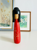 日本昭和 鄉土玩具 kokeshi木芥子木偶人形裝飾置物擺飾
