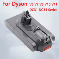 25.2V Vacuum Cleaner Battery for Dyson V6 V7 V8 V10 V11 DC31 DC34 Series SV07 SV09 SV10 SV12 DC62 Absolute Rechargeable Battery