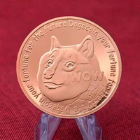 1Oz Micro Gold /Silver/Copper Dogecoin Commemorative Coins Cute Dog Pattern Dog Year Collection Coins Virtual Currency
