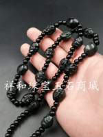 A貨天然玉石新疆和田玉十八羅漢項鏈羅漢頭吊墜毛衣鏈