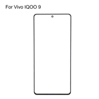 For Vivo IQOO 9 Front LCD Glass Lens touchscreen For Vivo IQOO9 Touch screen Panel Outer Screen Glass without flex