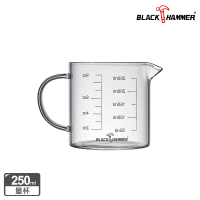 【BLACK HAMMER】簡約 耐熱玻璃量杯250ml