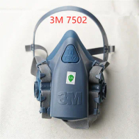 3M 7502 Half Facepiece silicone Respirator Medium size Painting Spraying Face Gas Mask