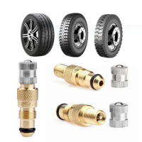 TRCH3 Tractor Air Water Tire Valve Stem Core Housing Complete Chrome Set Car Accessories High Quality Compression Valve