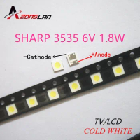 500pcs SHARP LED backlight LCD TV 3535 3537 LED SMD Lamp bead bead 1.8W 6V 3535 Cold white