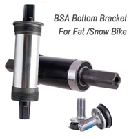 Snow จักรยานวงเล็บด้านล่างไฟฟ้าจักรยาน BB อะไหล่ ISO Square 8090100110120122Mm BSA สำหรับ E-Bike Beach Bike คุณภาพสูง
