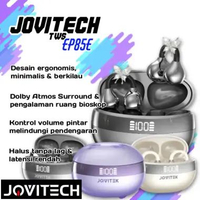 Jovitech EP85E TWS Open Ear Clip For Sport Work Headset Anting Bluetooth OWS Earphone Black