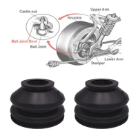 2 X UNIVERSAL Dust Boot Rubber Track Rod End And Ball Joint Boots Suspension Component Ball Head Replacement Parts