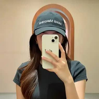 Topi MARDI MERCREDI TEXT LOGO WHITE BLACK CAP 100% ORIGINAL