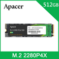 Apacer 宇瞻 AS2280P4X 512GB/1TB M.2 PCIe Gen3x4 NVMe SSD 固態硬碟