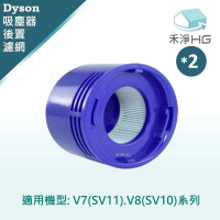 【禾淨家用HG】Dyson V7 V8 SV10 SV11後置濾網(2入組)