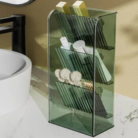 Mirror Cabinet Storage Bathroom Cabinet Toiletries Compartmentalized Organizing Box Toilet Wash Table Vanity Lipstick Shelving