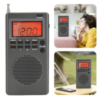 AM FM Portable Radio Mini Pocket FM AM Radio Built-in Speaker Digital Radio Alarm Clock Sleep Timer Great Reception for Survival