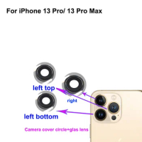 For Iphone 13 Pro Rear Back Camera Glass Lens +Camera Cover Circle Housing Parts test good For Iphone 13 Pro Max