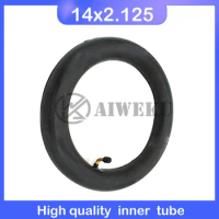 High quality Inner Tube 14 x 2.125 with a Bent Angle Valve Stem fits many gas electric scooters 14x2.125
