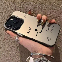 Ốp điện thoại hình mặt cười trái tim đơn giản tương thích với iPhone 15 14 13 12 11 Pro Max XR XS 15