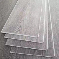 4mm waterproof fireproof pvc plastic click vinyl tiles marble look spc flooring