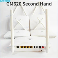 5pcs/lot GM620 Second Hand ONU Dual Band 2.4/5G 1GE+3FE X4 Lan+WIFI FTTH Used ONT ONU Gigabit Router Fiber Optic Modem