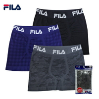 FILA 透氣無縫平口褲 男內褲 四角褲-M~XL【愛買】