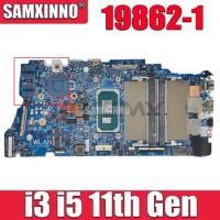 SAMXINNO 19862-1 For Laptop Motherboard DELL Vostro 5402 5502 010GRP CN-04D2JV Notebook Mainboard with I3-1115G4 I5-1135G7 CPU