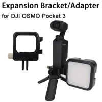 Bracket for Dji Pocket 3 Expansion Adapter Mount Plastic Action Camera Frame Holder Stand for Dji Osmo Pocket 3Accessories