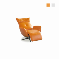 【橙家居·家具】/預購/尼莫電動沙發橘黃色款TSA-107(預購品 皮沙發 USB沙發 單人電動沙發)