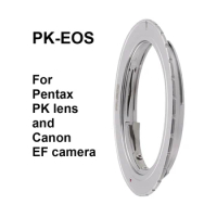 PK-EOS For Pentax PK K mount Lens - Canon EOS EF Mount Adapter Ring PK-EF K-EF for Canon 5D 5D2 5D3 5D4 6D 6D2 90D etc.