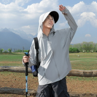 日本無印MUJIE防曬衣男2025夏季防紫外線超薄冰絲防曬服戶外釣魚