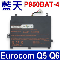 CLEVO 藍天 P950BAT-4 電池 Eurocom Q5 Q6 KINGBOOK T96 T97 SAGER NP8950 SCENKER KEY 15
