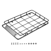 แร็คหลังคาโลหะ, ถาดใส่กระเป๋าเดินทางอูฐถ้วย, 230x147mm, เหมาะสำหรับ 1/10 RC Crawler Car, ไจโรปลาย, S