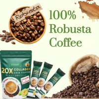 Kopi Bijian FITGUM 20X Collagen-BerseriDengan Chia & Robusta Asli - Kopi semula jadi