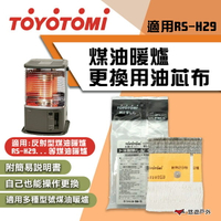 【TOYOTOMI】TTS-29 煤油暖爐更換用油芯布(適用RS-H29) 煤油暖爐配件 露營 悠遊戶外
