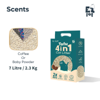 EZPET 【4IN1】Tofu Cat Litter Pasir Kucing Toufu Cat Litter Toilet Kucing Tou fu 2.3kg Cat Sand