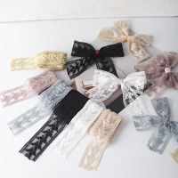 4CM Wide Colorful Mesh Small Barcode Lace Trim Bowknot Hair Accessories Clothing Accessories DIY Dec