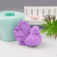 DW0225 PRZY Silicone Wedding Birthday Candle Mold 3D Animal Bird Pigeon Moulds Dove Soap Molds Clay Resin Moulds