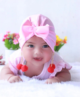 turban double anting anak bayi pompom anting
