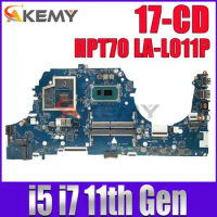 HPT70 LA-L011P For HP Pavlion Gaming 17-CD Laptop Motherboard i5-11300H i7-11370H CPU Mainboard M53288-601 M43267-601