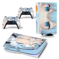 More girls design for PS5 disk-based Edition Skin Sticker for ps5 Console and Controllers PS5 Skin Sticker Decal Vinyl