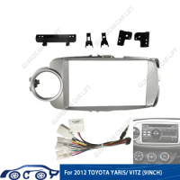 For 2012 TOYOTA YARIS/ VITZ (9INCH)Car Radio Fascias Android GPS MP5 Stereo Player 2 Din Head Unit Panel Dash Frame Installation