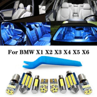 For BMW X1 E84 F48 X2 F39 X3 E83 F25 X4 F26 X5 E53 E70 F15 F85 X6 E71 Auto Indoor Lamp Car LED Interior Light Kit Canbus