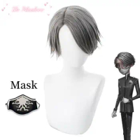 Game Identity V Cosplay Wig Embalmer Aesop Carl Role Play Wigs Synthetic Hair Halloween Party Performance Costume Wig+Wig Cap