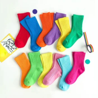 1 Pairs Warm Winter Baby Girls Socks Cotton Kids Socks Solid Color Newborn Toddler Socks Casual Sport Boys Socks 0-12 Yrs