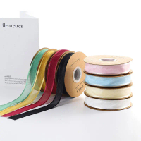 Ribbon reben sifon lutsinar sepanjang 25 yard (panjang 2.5 cm), sesuai untuk hiasan hadiah dan sepen