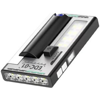 熱銷多功能工作燈5LED+COB側燈磁吸充電21700電筒戶外數顯LED手電