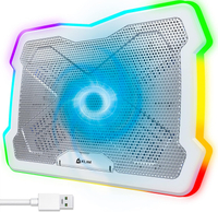 KLIM Ultimate   RGB Laptop Cooling Pad with LED Rim   New 2024   Gaming Laptop Cooler   USB Powered 